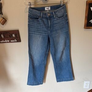 PAIGE Mid-Wash Cropped Women's Jeans